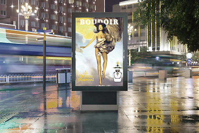 Boudoir Perfume fashion perfume photoshop poster retouching