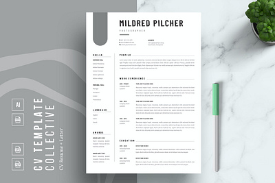 CV Template | Resume Template 2 page resume cover letter cover letter template creative cv creative resume curriculum vitae cv cv resume cv template cv word design illustration job resume modern resume modern resume template professional resume resume resume for mac resume template simple resume