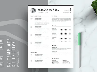 Resume/CV 2 page resume cover letter cover letter template creative cv creative resume curriculum vitae cv cv resume cv template cv word design illustration job resume logo modern resume modern resume template professional resume resume for mac resume template simple resume