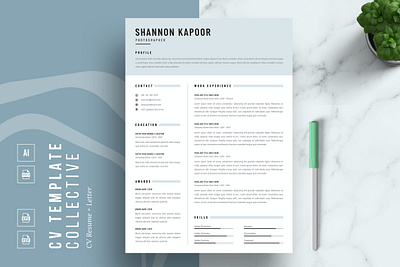 Simple CV Template 2 page resume cover letter cover letter template creative cv creative resume curriculum vitae cv cv resume cv template cv word design illustration job resume logo modern resume modern resume template professional resume resume for mac resume template simple resume