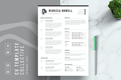 Resume/CV 2 page resume cover letter cover letter template creative cv creative resume curriculum vitae cv cv resume cv template cv word design illustration job resume logo modern resume modern resume template professional resume resume for mac resume template simple resume