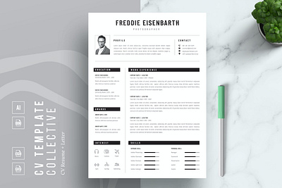 Professional CV Template | Resume 2 page resume cover letter cover letter template creative cv creative resume curriculum vitae cv cv resume cv template cv word design illustration job resume logo modern resume modern resume template professional resume resume for mac resume template simple resume