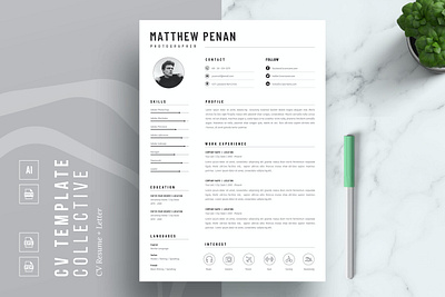 Morden Resume Template 2 page resume cover letter cover letter template creative cv creative resume curriculum vitae cv cv resume cv template cv word design illustration job resume modern resume modern resume template professional resume resume resume for mac resume template simple resume