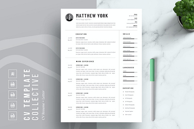 Resume | CV 2 page resume cover letter cover letter template creative cv creative resume curriculum vitae cv cv resume cv template cv word design illustration job resume logo modern resume modern resume template professional resume resume for mac resume template simple resume