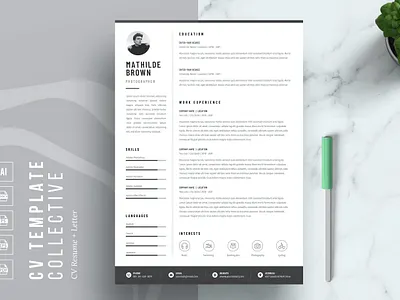 Resume | CV Template 2 page resume cover letter cover letter template creative cv creative resume curriculum vitae cv cv resume cv template cv word design illustration job resume logo modern resume modern resume template professional resume resume for mac resume template simple resume