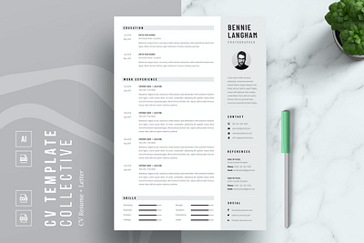 CV|Resume Template 2 page resume cover letter cover letter template creative cv creative resume curriculum vitae cv cv resume cv template cv word design illustration job resume modern resume modern resume template professional resume resume resume for mac resume template simple resume