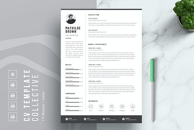 Resume | CV Template 2 page resume cover letter cover letter template creative cv creative resume curriculum vitae cv cv resume cv template cv word design illustration job resume logo modern resume modern resume template professional resume resume for mac resume template simple resume