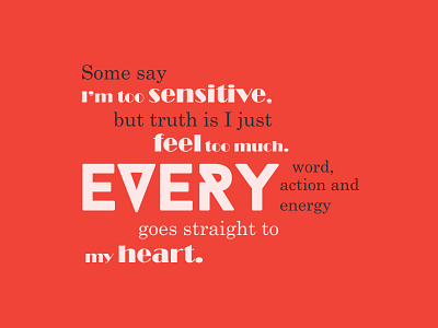 Feelings design feeling graphic design typography ui