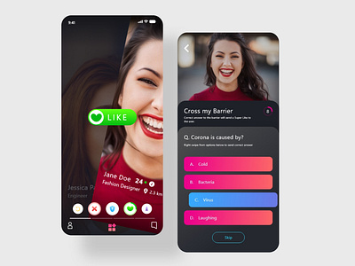 Dating App Design app colorscheme design illustrator logo typography ui