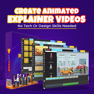 VidToon is here! Drag and drop animation made easy... 3d affiliate marketing animation branding facebook graphic design instagram logo motion graphics social media ui youtube