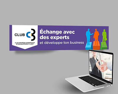 Web banner b2b banner bannière club commercial corporate