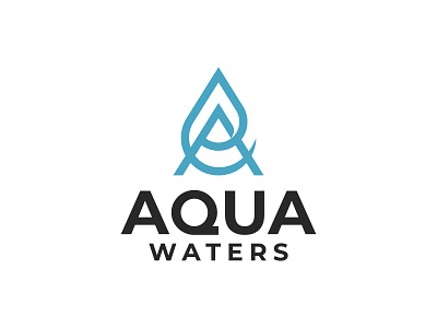 AQUA WATERS branding design dribbble illustration logo logo mark logodesign unique logo vector