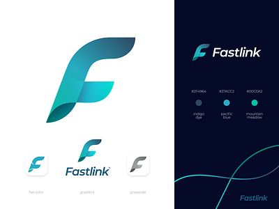 FastLink logo explanation branding connection design digital fast fiber fly gedas meskunas glogo icon illustration internet letter link logo optical provider telephony tv vector