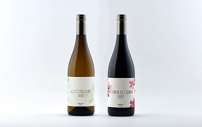 Lo Coster Blanc y Lo Bancal de Garnatxa Wines design graphic design illustration packaging