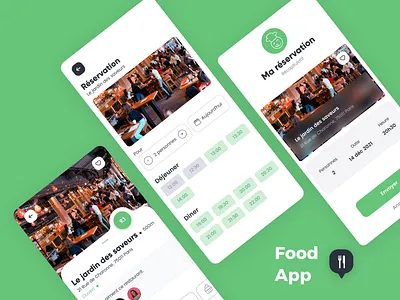 BAM Application app application bio branding design designer food green illustration ios landing page logo ui ux