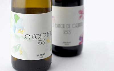 Lo Coster Blanc y Lo Bancal de Garnatxa Wines design graphic design illustration packaging