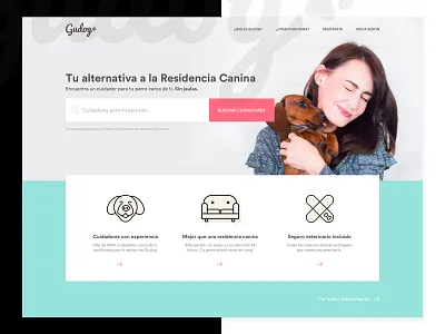 Gudog - Proposal of redesign design header homepage layout list search ui ux
