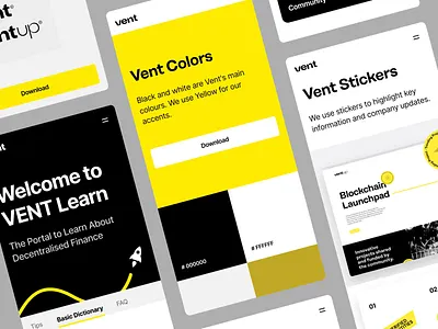 Vent - Website – Mobile animation about us bazen agency bitcoin blockchain crowd crypto crypto app crypto projects crypto wallet crypto website cryptocurrency defi finance fintech landing page landing page desgin mobile design responsive website uiux vent