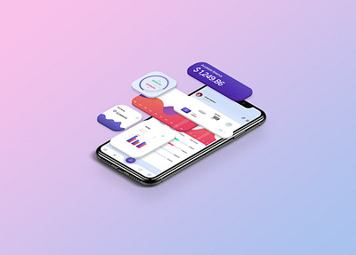 Isometric App Presentation Mockup abstract app app design application clean dashboard design device display interface isometric mockup phone phone mockup realistic simple smartphone template ui user interface