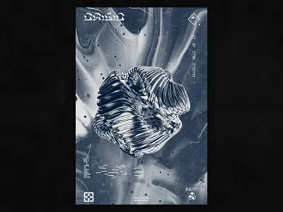 Origin / 032 chrome design graphic design photoshop poster poster a day poster art poster design print type typography