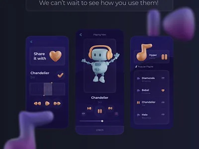 3D Music Icon Pack 3d 3dicon 3dillustration 3dui free freeiconpack freepack iconpack icons music musicicons ui uidesign