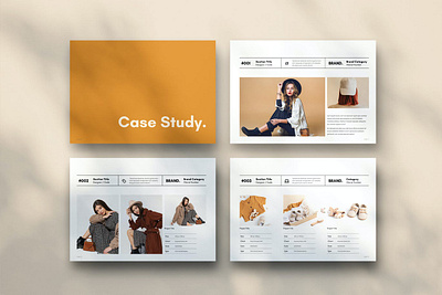 Proposal Template art brand brand identity brochure company corporate direction fashion feminine guidelines lifestyle minimal orange pack pitch proposal proposal template shadow studio template