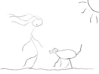 Me and my dog art beautiful boost concept daily debut dog drawing illus illustration lovely