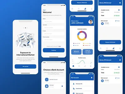 Investment Mobile App app app design design developers financial app design fintech fintech design graphic design investment app investment app design mobile app design platform software company ui ux uxui design