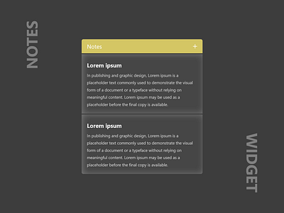 Notes Widget branding card design icon illustration joise logo notes widget typography ui ux