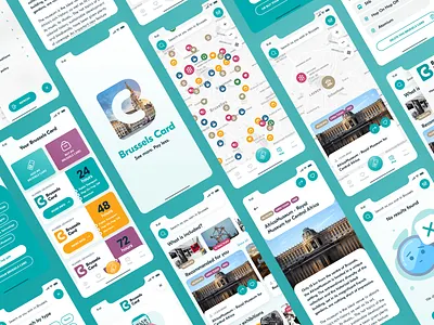 Brussels Card App adobe xd app brussels mobile museum