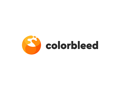 Colorbleed logo design animation art brand branding circle color design dynamic fluid golden icon logo mark marketing organic ratio sphere splash studio team