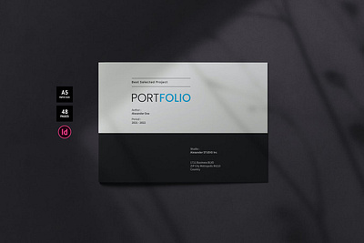 Portfolio Template a5 branding brochure clean company corporate creative design graphic graphic designer indesign magazine minimal minimalist popular portfolio portfolio design portfolio template simple template