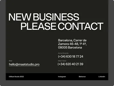 Maat Studio design design studio graphic design typography ui