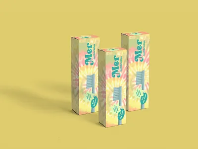 Mer branding graphic design identity design logo design packaging design toothbrush