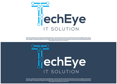 TechEye 3d animation branding creative logo design drop logo graphic design illustration it logo logo motion graphics technology logo ui vector