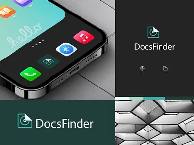 Document finding app logo app app logo brand identity branding business logo company logo design document finding logo icon logo logo inspiration minimal logo minimalist logo modern logo professional logo software logo