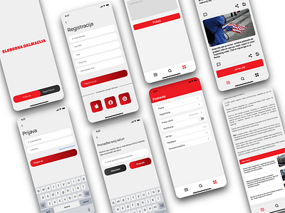 Newspaper App mobile app mobile uxui newspaper newspaper app uxui