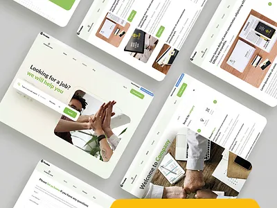 Free WordPress Template: Green Job Board Theme free mockup free template free wordpress template job board template wordpress theme