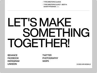 Ari Weinkle about design designer typography ui