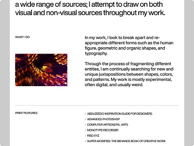 Ari Weinkle 3d about about page design designer ui