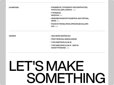 Ari Weinkle 3d about about page design designer typography ui