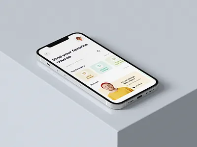 Online Course App UI app design apps clean course design course e course education education app elearning learn learning app minimal mobile mobile app mobile app design mobile ui online course ui uiux