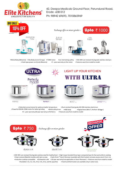 Elite Kitchen Poster Redesign graphic design