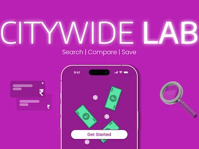 Citywide LAB - A Health Checkup App app app design application branding health healthcare logo ui ux website