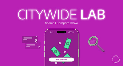 Citywide LAB - A Health Checkup App app app design application branding health healthcare logo ui ux website