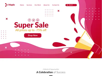 Social Media Agency Website Design social media design