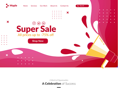 Social Media Agency Website Design social media design