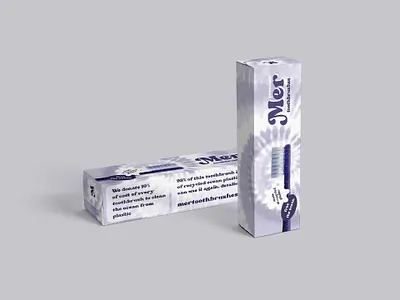 Mer branding eco friendly eco toothbrush graphic design identity design logo design toothbrush