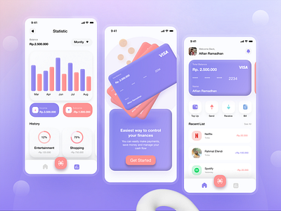 E-Wallet App adobe xd app app ui design e wallet e wallet app figma graphic design illustrartor illustration photoshop ui uiux ux wallet web ui