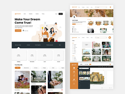 Geevent | Website Design branding design figma graphic design illustration landing page landing page design simple web design ui uiux ux web web design website website design